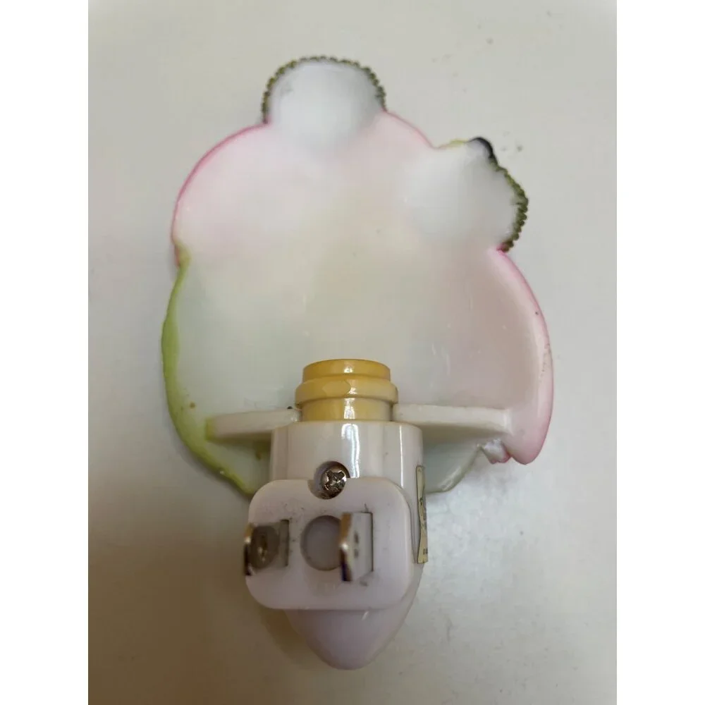 Vintage Iris & Orchid Coneflower and & Bee Night Light Vintage - Picture 4 of 9